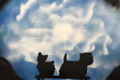 Dog Spray Paint Art