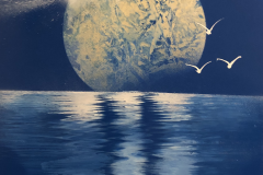 Moonlight Spray Paint Art