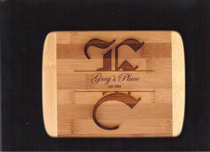 Mongram cutting board
