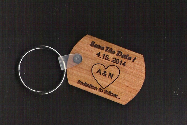 save the date Keychain