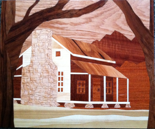 Cabin in the Woods Marquetry