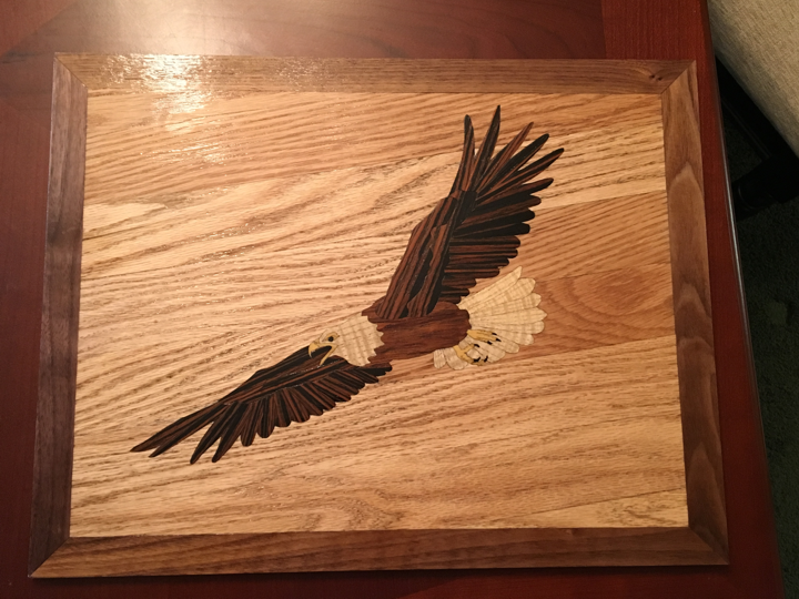 Bald Eagle Marquetry